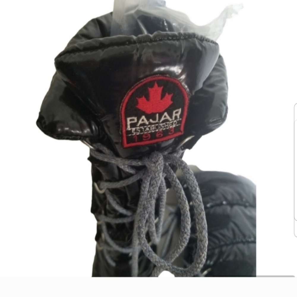 Womens Black Pajar Puffer Winter Boat Size EU 38 (7.5) - Picture 4 of 6